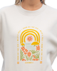 The Born by the Sea Womens Tropical Arch Sweatshirt in Bone