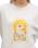 The Born by the Sea Womens Tropical Arch Sweatshirt in Bone
