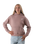 The Born by the Sea Womens Beach Club Hoodie in Hazy Pink