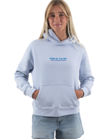 The Born by the Sea Womens Drifter Hoodie in Powder Blue