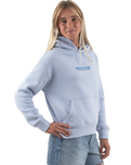 The Born by the Sea Womens Drifter Hoodie in Powder Blue