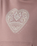 Mandala Heart Hoodie in Hazy Pink