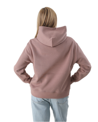 The Born by the Sea Womens Mandala Heart Hoodie in Hazy Pink