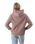 The Born by the Sea Womens Mandala Heart Hoodie in Hazy Pink