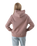 The Born by the Sea Womens Mandala Heart Hoodie in Hazy Pink
