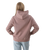 The Born by the Sea Womens Mandala Heart Hoodie in Hazy Pink