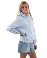 The Born by the Sea Womens Sunrise Hoodie in Powder Blue