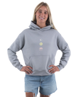 The Born by the Sea Womens Sunrise Hoodie in Storm Grey