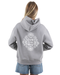 The Born by the Sea Womens Sun Is Hoodie in Storm Grey