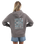 The Born by the Sea Womens Drifter Faded Hoodie in Faded Grey