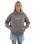 The Born by the Sea Womens Drifter Faded Hoodie in Faded Grey