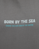 The Born by the Sea Womens Drifter Faded Hoodie in Faded Grey
