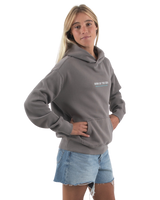 The Born by the Sea Womens Drifter Faded Hoodie in Faded Grey