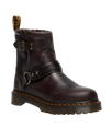 Womens Anistone Crazy Horse Leather Harness Ankle Boots in Dark Brown