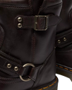Womens Anistone Crazy Horse Leather Harness Ankle Boots in Dark Brown