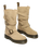 Anistone Two Strap Suede Biker Boots in Savannah Tan