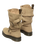 Anistone Two Strap Suede Biker Boots in Savannah Tan