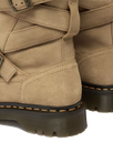 Anistone Two Strap Suede Biker Boots in Savannah Tan