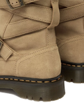Anistone Two Strap Suede Biker Boots in Savannah Tan