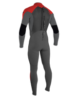 Boys Epic 5/4mm Back Zip Wetsuit in Graphite, Smoke, Red & Red