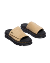 ZebZag EH Suede Sliders in Savannah Tan