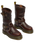 Anistone Hi Flower Rigger Boots in Dark Brown Grizzly