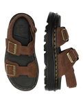 ZebZag Tumbled Nubuck Sandals in Sepia Brown