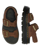 ZebZag Tumbled Nubuck Sandals in Sepia Brown
