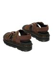 ZebZag Tumbled Nubuck Sandals in Sepia Brown