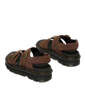 ZebZag Tumbled Nubuck Sandals in Sepia Brown