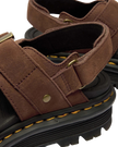 ZebZag Tumbled Nubuck Sandals in Sepia Brown