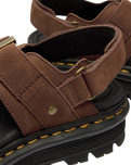 ZebZag Tumbled Nubuck Sandals in Sepia Brown