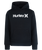The Hurley Girls Girls One & Only Fleece Hoodie in Dark Grey & White