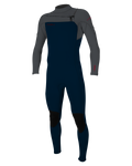 The O'Neill Mens Hammer 3/2mm Chest Zip Wetsuit in Abyss, Graphite & Graphite