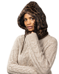The Barts Womens Eliess Hood in Print Brown