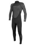 The O'Neill Mens Reactor-2 3/2mm Back Zip Wetsuit in Black & Graphite