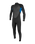 Reactor-2 3/2mm Back Zip Wetsuit in Black & Ocean