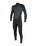 Reactor-2 3/2mm Back Zip Wetsuit in Black & Ocean