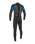 Reactor-2 3/2mm Back Zip Wetsuit in Black & Ocean