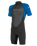 The O'Neill Mens Reactor-2 2mm Back Zip Shorty Wetsuit in Black & Ocean