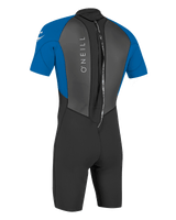 The O'Neill Mens Reactor-2 2mm Back Zip Shorty Wetsuit in Black & Ocean