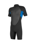 Reactor-2 2mm Back Zip Shorty Wetsuit in Black & Ocean