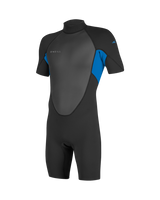 Reactor-2 2mm Back Zip Shorty Wetsuit in Black & Ocean
