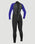 Reactor-2 3/2mm Back Zip Wetsuit in Black & Cobalt