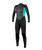 Reactor-2 3/2mm Back Zip Wetsuit in Black & Light Aqua