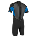 Boys Reactor-2 2mm Back Zip Shorty Wetsuit in Black & Ocean