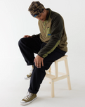 The Kavu Mens Teannaway Fleece Jacket in Evergreen
