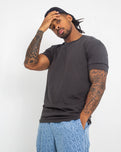 The AS Colour Mens Faded T-Shirt in Faded Black