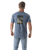 The Salt Water Seeker Mens Set On T-Shirt in Faded Blue