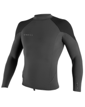 The O'Neill Mens Reactor-2 1.5mm Long Sleeve Top in Graphite, Black & Ocean